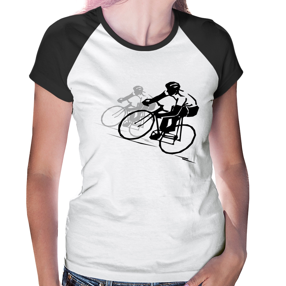 Camiseta Raglan Infantil Moto Corrida