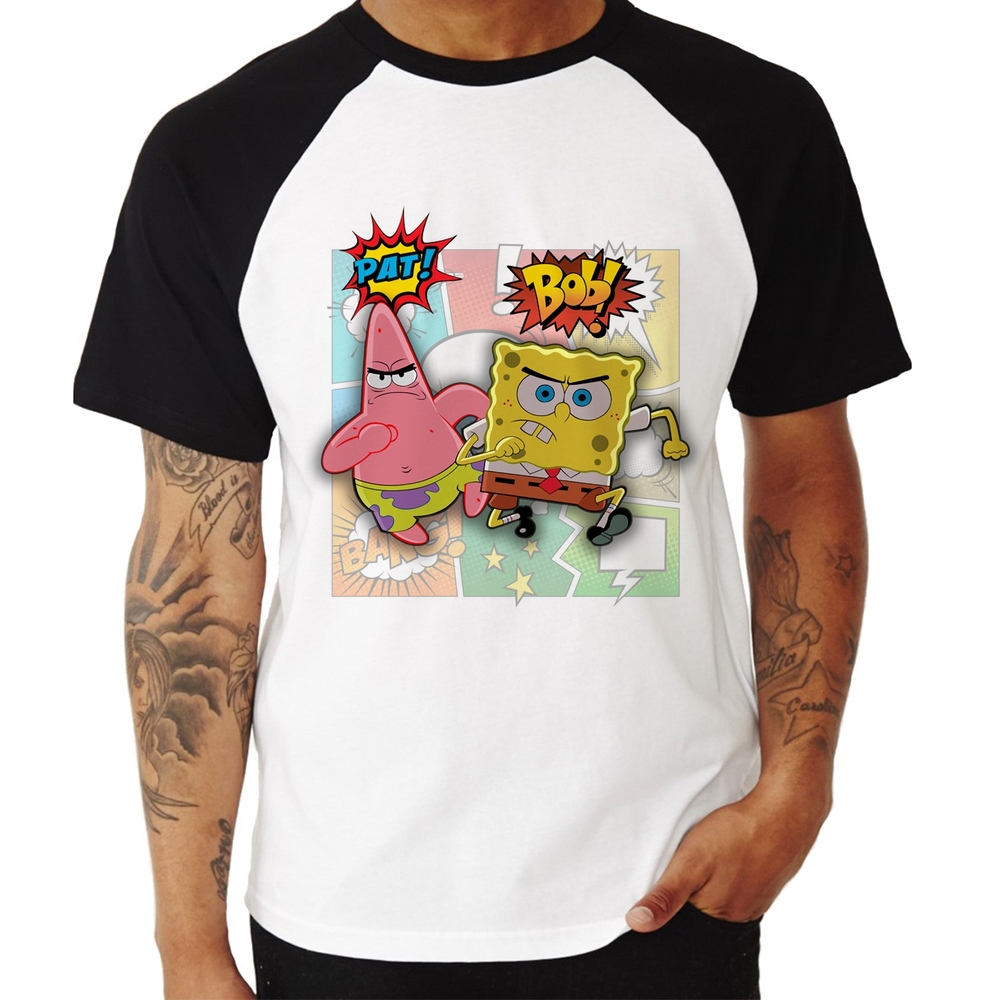 Camiseta Infantil Personalizada Bob Esponja - Patrick