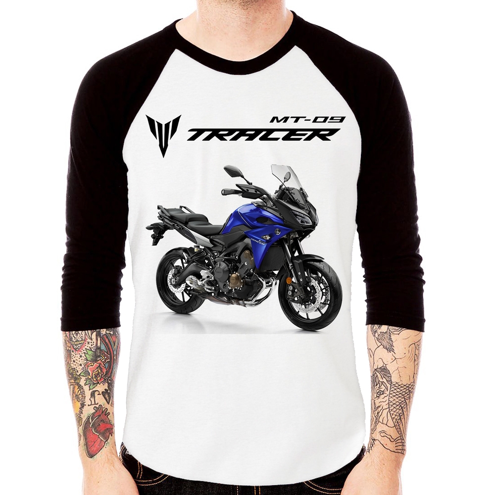 Baby Look Raglan Moto Grau XT 660 Manga 3/4