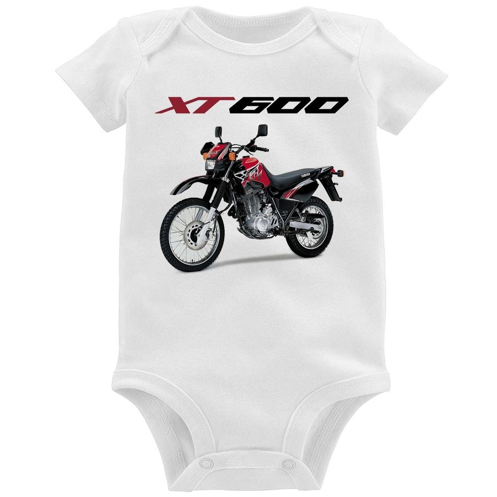 Body Bebê Moto Yamaha XT 600 Vermelha