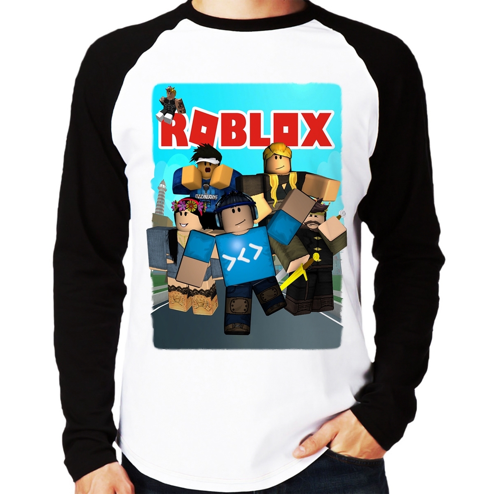 Camiseta de mangas compridas Roblox Army, camiseta, logotipo
