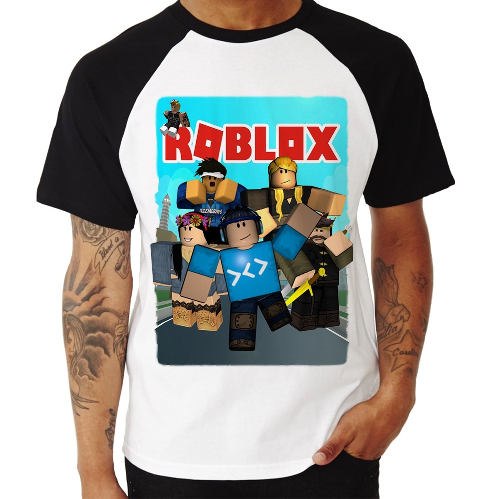 Camiseta personalizada infantil feminina masculina Roblox games