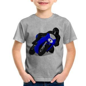 Camiseta Raglan Infantil Moto Corrida